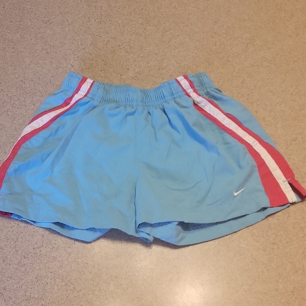 Nike Blue and Pink Athletic Shorts for Performance SIZE 10/12